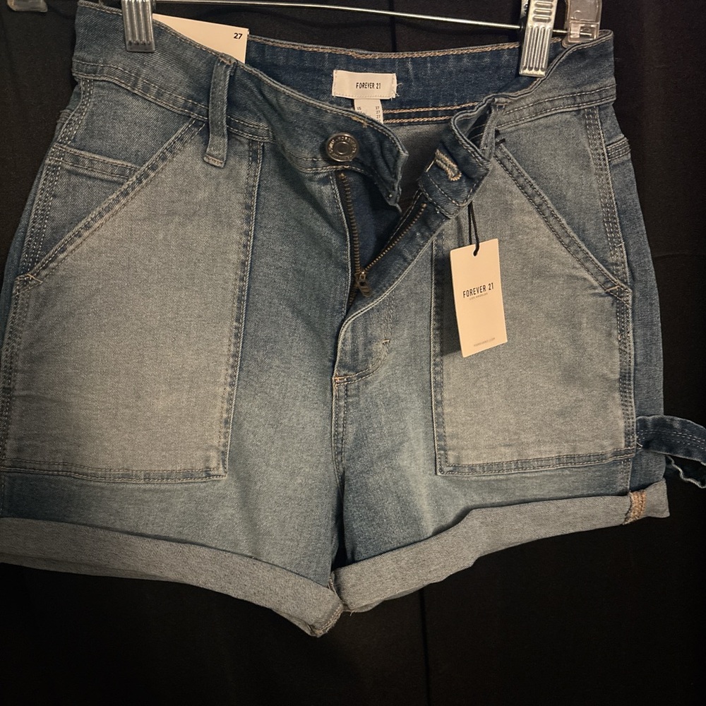 Forever 21 Light Blue Jean Shorts